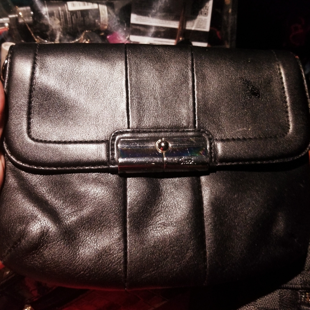 Black COACH clutch
